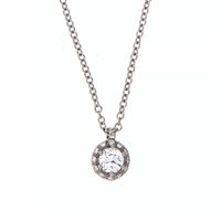 Collana Damiani Donna Minou Fullpave in Oro bianco Diamante 0.26 Ct 20091059 - 20091059